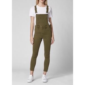 BlankNYC overalls, olive green, size 25, worn once!